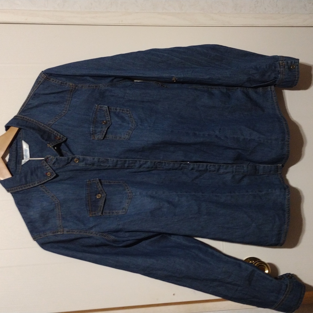 Woman's Denim Button Down Shirt